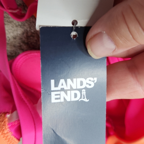 Lands' End Women's UPF 50 Full Coverage Tummy Control One Shoulder One Piece - Picture 15 of 16